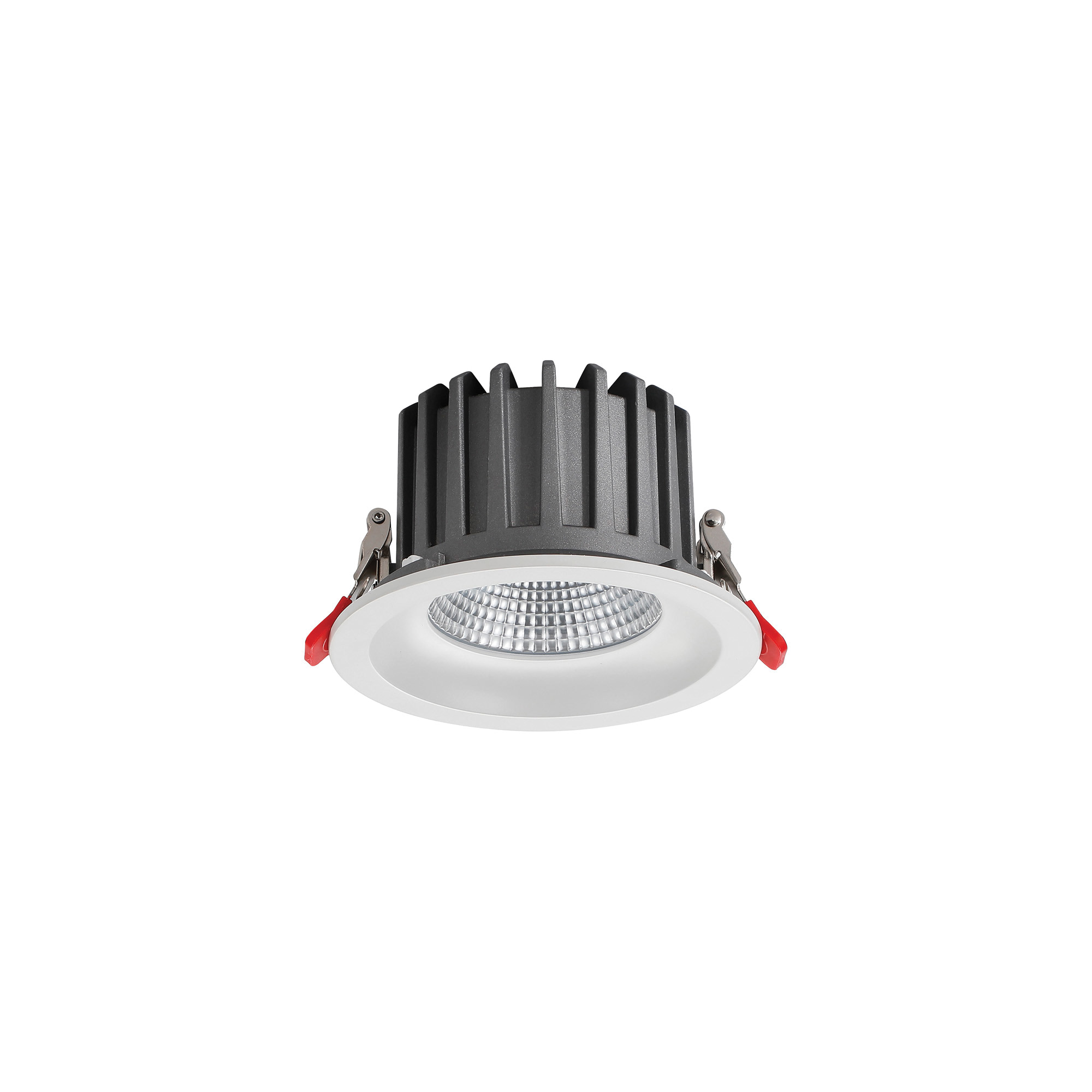 DL200056  Bionic 15, 15W, 350mA, White Deep Round Recessed Downlight, 1178lm ,Cut Out 120mm, 40° , 4000K, IP44, DRIVER INC., 5yrs Warranty.